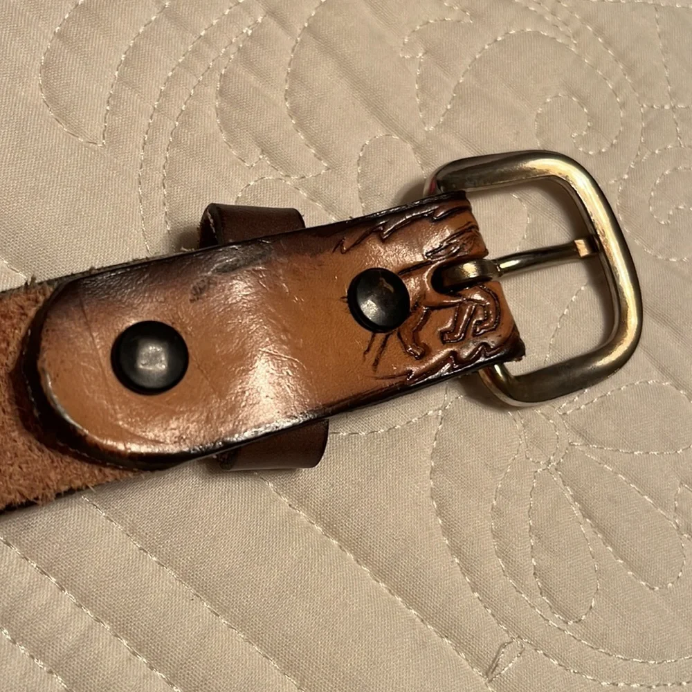 Cowhide Boys Cowboy belt- size 28